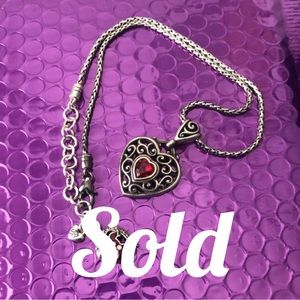 SOLD!! Brighton heart necklace (red dress)